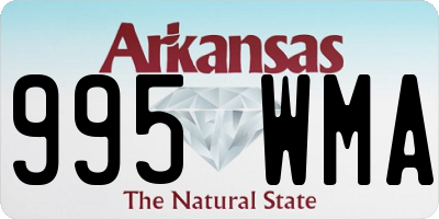 AR license plate 995WMA