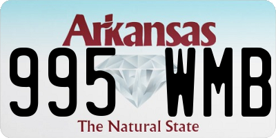 AR license plate 995WMB