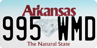 AR license plate 995WMD