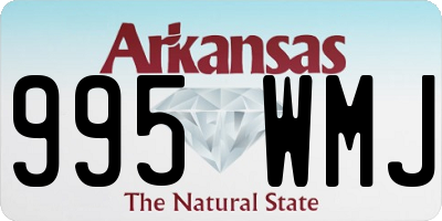 AR license plate 995WMJ