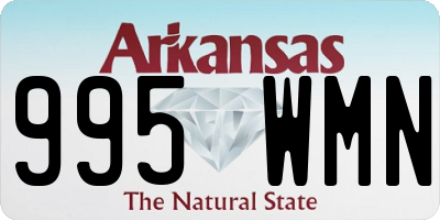 AR license plate 995WMN