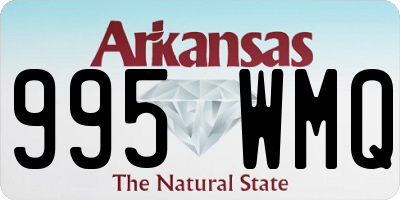 AR license plate 995WMQ