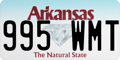AR license plate 995WMT