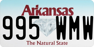 AR license plate 995WMW