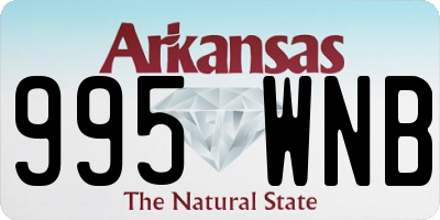 AR license plate 995WNB