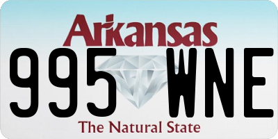 AR license plate 995WNE