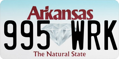AR license plate 995WRK