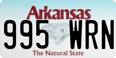 AR license plate 995WRN