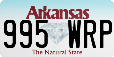 AR license plate 995WRP