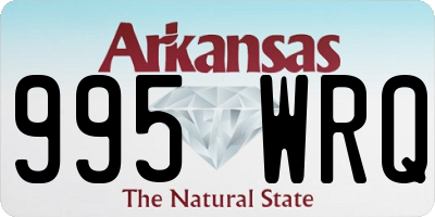 AR license plate 995WRQ
