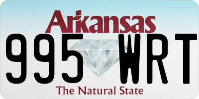 AR license plate 995WRT