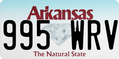 AR license plate 995WRV