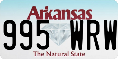 AR license plate 995WRW
