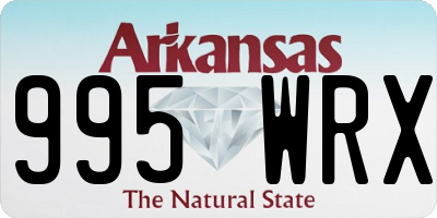 AR license plate 995WRX