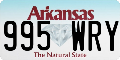 AR license plate 995WRY