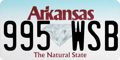AR license plate 995WSB