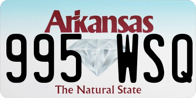 AR license plate 995WSQ