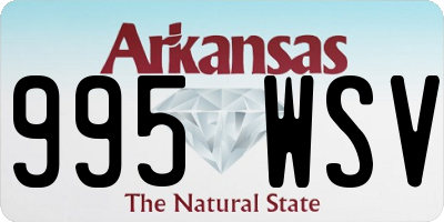 AR license plate 995WSV