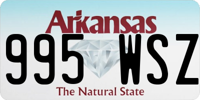 AR license plate 995WSZ