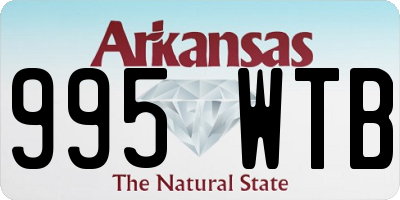 AR license plate 995WTB
