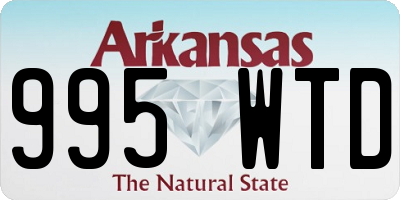 AR license plate 995WTD