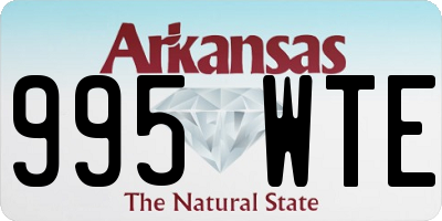 AR license plate 995WTE