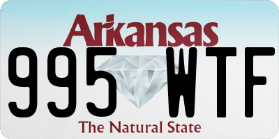 AR license plate 995WTF