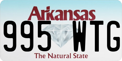 AR license plate 995WTG