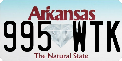 AR license plate 995WTK
