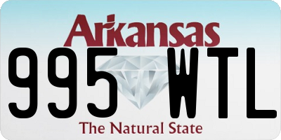 AR license plate 995WTL