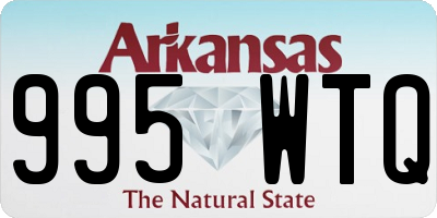 AR license plate 995WTQ