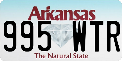 AR license plate 995WTR