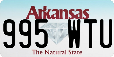 AR license plate 995WTU