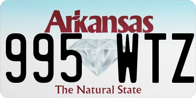 AR license plate 995WTZ