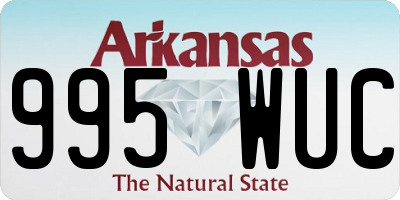 AR license plate 995WUC