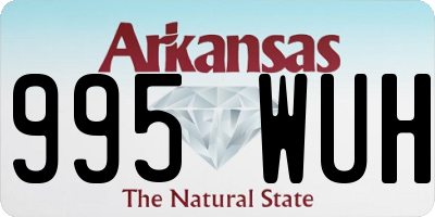 AR license plate 995WUH