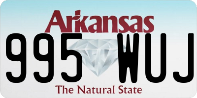 AR license plate 995WUJ