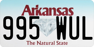 AR license plate 995WUL