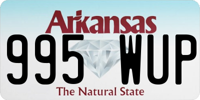 AR license plate 995WUP