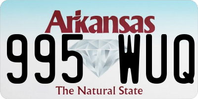 AR license plate 995WUQ