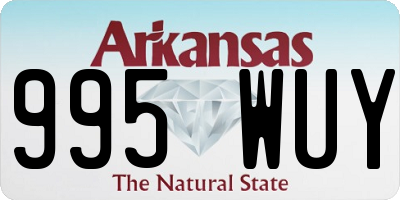 AR license plate 995WUY