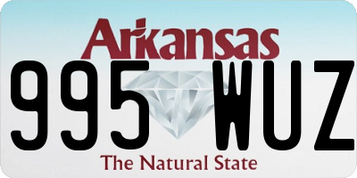 AR license plate 995WUZ