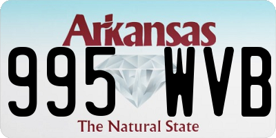 AR license plate 995WVB
