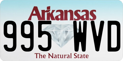 AR license plate 995WVD