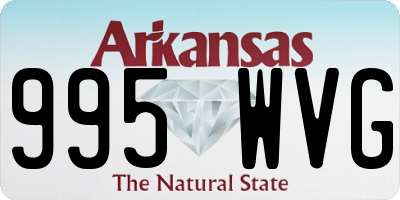 AR license plate 995WVG
