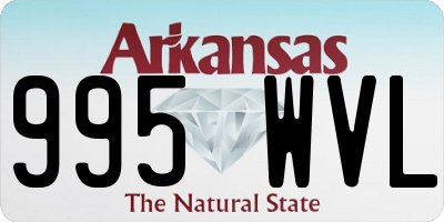 AR license plate 995WVL