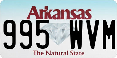 AR license plate 995WVM