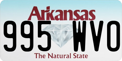 AR license plate 995WVO