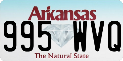 AR license plate 995WVQ