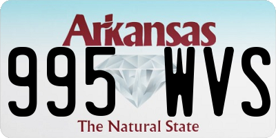 AR license plate 995WVS